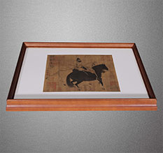 大洼书画装裱配框服务案例